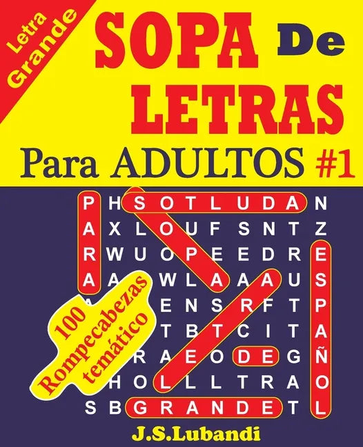 SOPA De LETRAS Para ADULTOS - Paperback