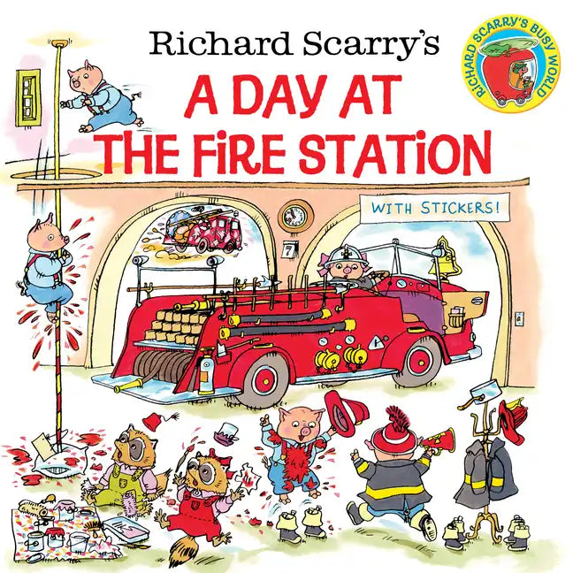 Richard Scarry's a Day at the Fire Station - Paperback