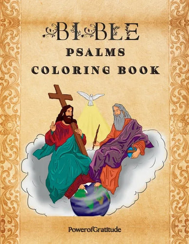 Bible Psalms Coloring Book: Inspirational Coloring Book with Scripture for Adults & Teens - Paperback
