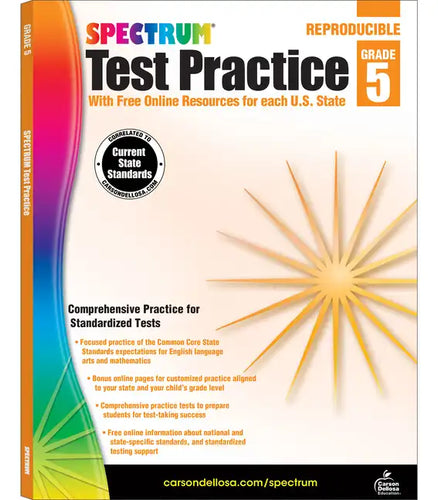 Spectrum Test Practice, Grade 5: Volume 82 - Paperback