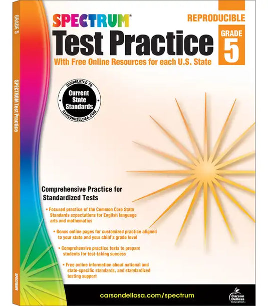 Spectrum Test Practice, Grade 5: Volume 82 - Paperback