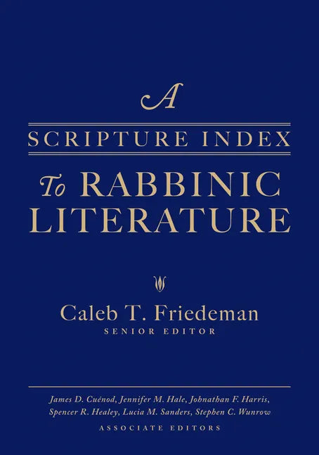 A Scripture Index to Rabbinic Literature - Hardcover