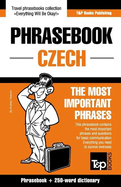English-Czech phrasebook and 250-word mini dictionary - Paperback