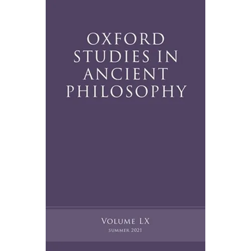 Oxford Studies in Ancient Philosophy, Volume 60 - Paperback