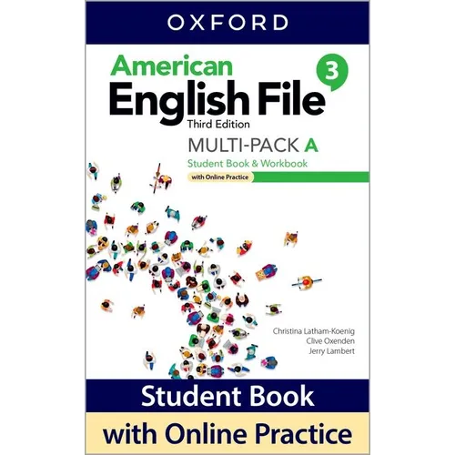 American English File Level 3 Student Book/Workbook Multi-Pack a with Online Practice - Paperback
