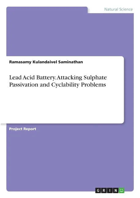 Lead Acid Battery. Attacking Sulphate Passivation and Cyclability Problems - Paperback
