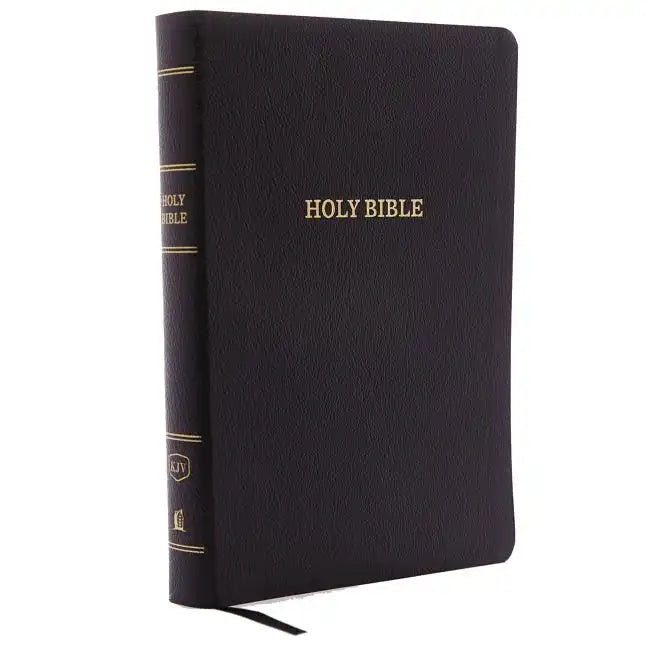 KJV, Reference Bible, Giant Print, Bonded Leather, Black, Red Letter Edition - Bonded Leather
