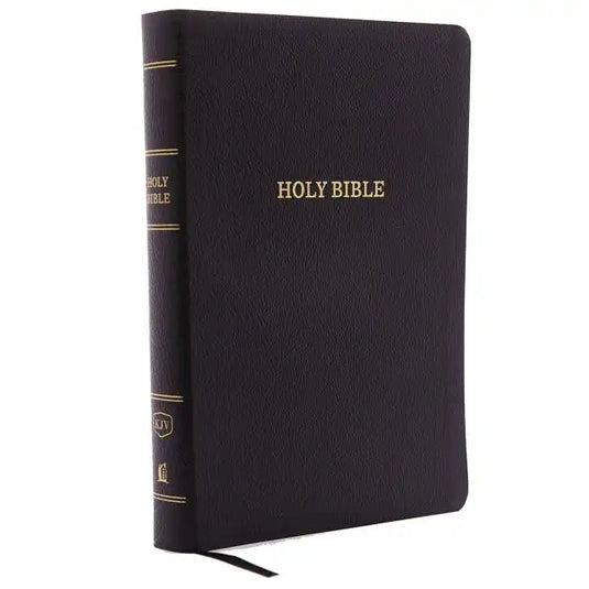 KJV, Reference Bible, Giant Print, Bonded Leather, Black, Red Letter Edition - Bonded Leather
