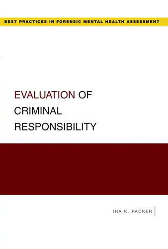 Evaluation of Criminal Responsibility - Paperback