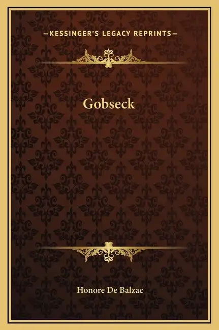 Gobseck - Hardcover
