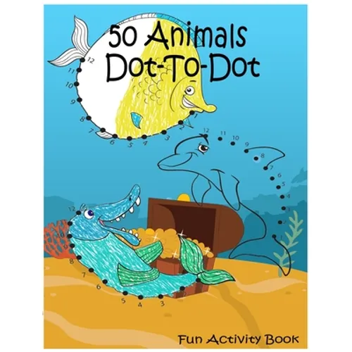 50 Animals Dot-to-dot: Fun Activity Book for kids - Paperback