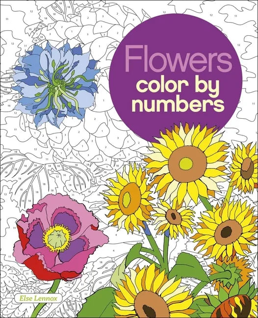 Flowers Color by Numbers - Paperback