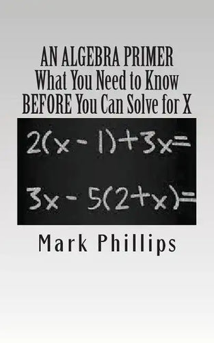 An Algebra Primer: What You Need to Know BEFORE You Can Solve for X - Paperback