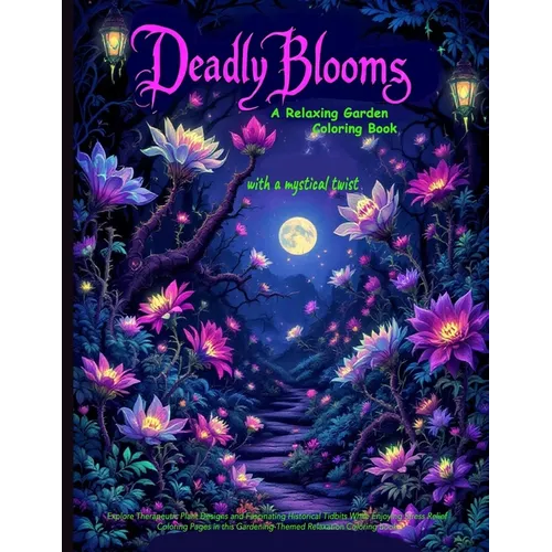 Deadly Blooms: Explore Therapeutic Plant Designs and Fascinating Historical Tidbits While Enjoying Stress Relief Coloring Pages in this Gardening-Them - Paperback