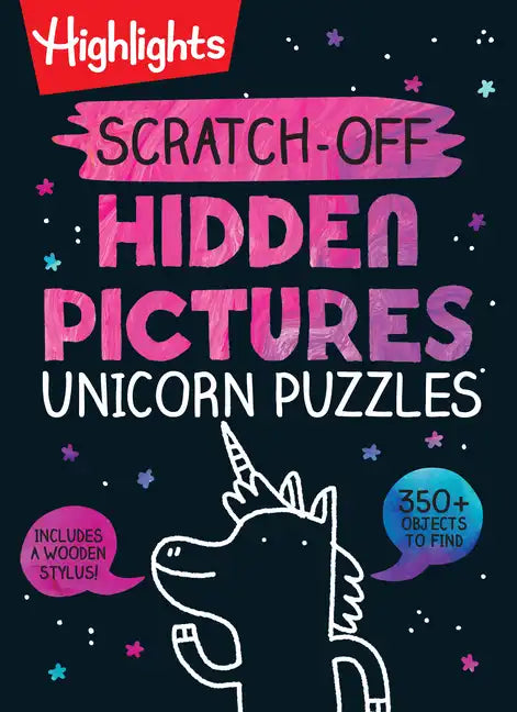 Scratch-Off Hidden Pictures Unicorn Puzzles - Spiral