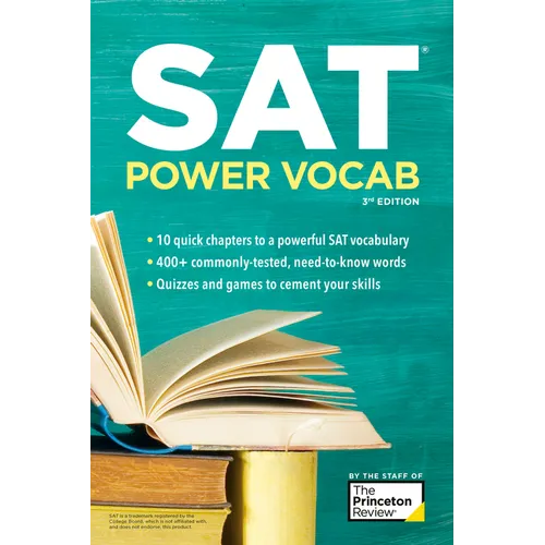 SAT Power Vocab, 3rd Edition: A Complete Guide to Vocabulary Skills and Strategies for the SAT - Paperback