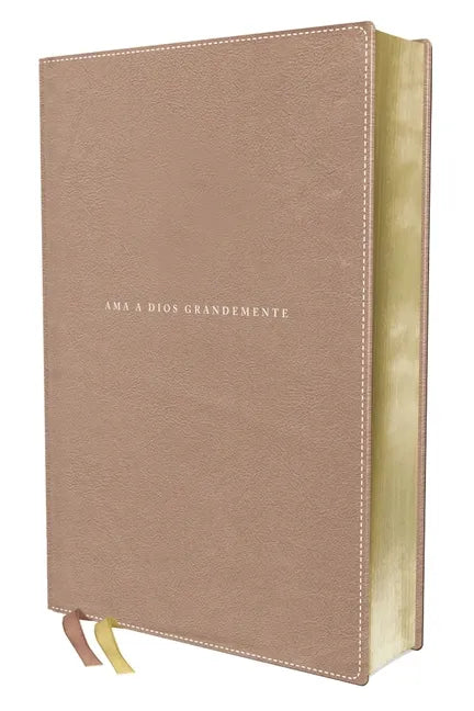 Nbla, Santa Biblia, AMA a Dios Grandemente, Interior a Cuatro Colores Leathersoft, Oro Rosa, Comfort Print - Leather
