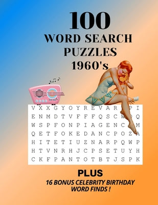 100 Word Search Puzzles - 1960's - Paperback