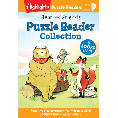 Bear and Friends Puzzle Reader Collection: Level P 6-In-1 Story Collection for Beginner Readers, Early Reading Kids Books with Fun Puzzles - Hardcover