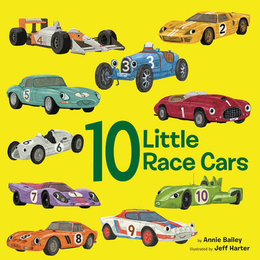 10 Little Race Cars - Board Book