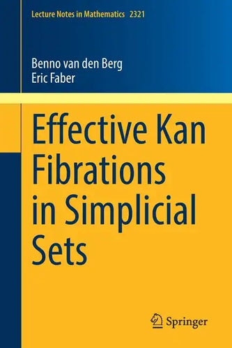 Effective Kan Fibrations in Simplicial Sets - Paperback