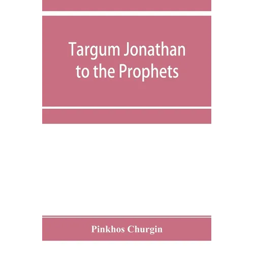 Targum Jonathan to the Prophets - Paperback