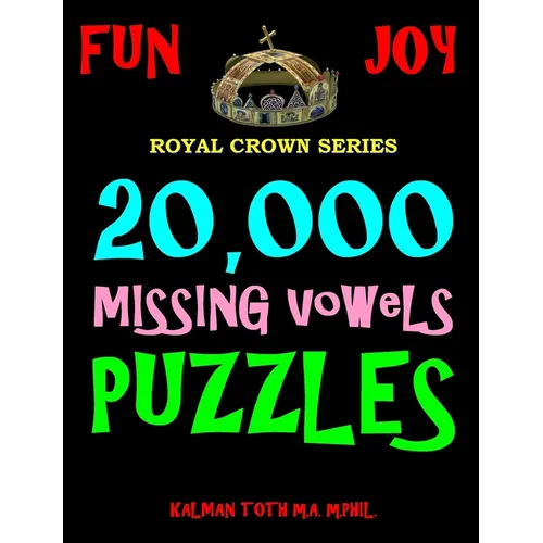 20,000 Missing Vowels Puzzles - Paperback