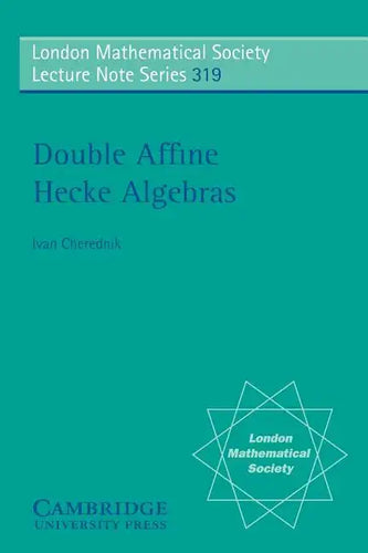 Double Affine Hecke Algebras - Paperback