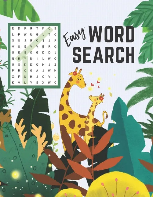 Easy Word Search: First Word Find Puzzle Book for Clever Kids Ages 4-8 Fun Early Learning Activity for Children 4 5 6 7 and 8 Years Old - Paperback