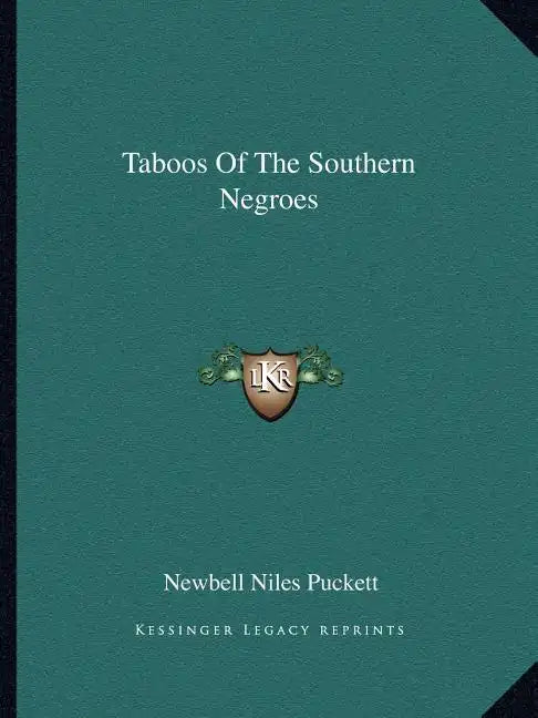 Taboos of the Southern Negroes - Paperback