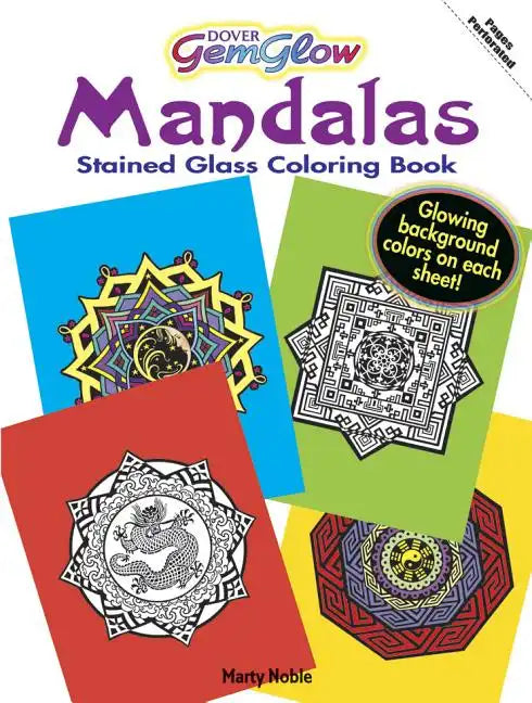 Mandalas Stained Glass Coloring Book - Paperback
