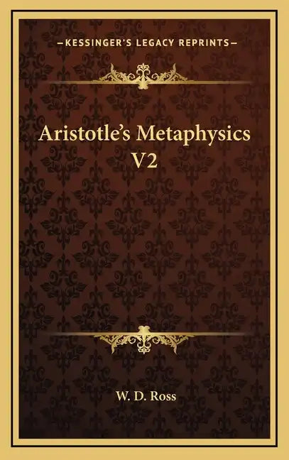 Aristotle's Metaphysics V2 - Hardcover