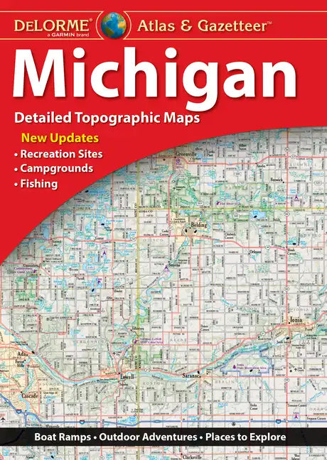 Delorme Atlas & Gazetteer: Michigan - Paperback