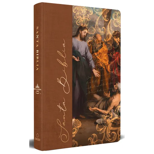Biblia Rvr 1960 Letra Grande, Tamaño Manual, Tapa Dura de Tela Jesús Sana / Spanish Bible Rvr 1960 Handy Size Large Print Hardcover Cloth Jesus Heals - Hardcover