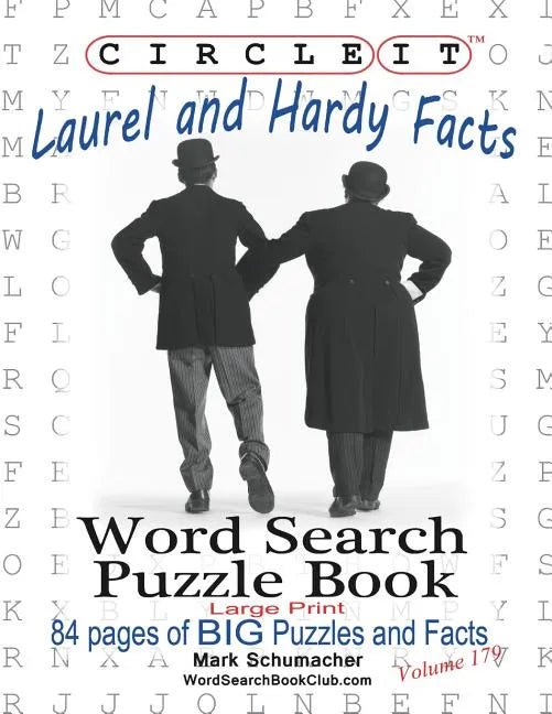Circle It, Laurel and Hardy Facts, Word Search, Puzzle Book - Paperback