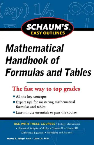 Schaum's Easy Outline of Mathematical Handbook of Formulas and Tables, Revised Edition - Paperback