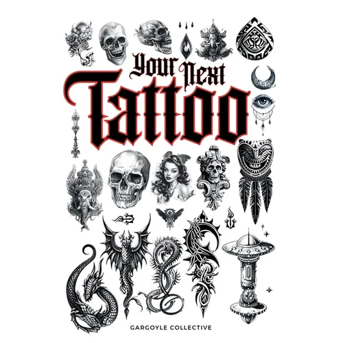Your Next Tattoo: The Ultimate 320-page with Over 2,000 Ready-to-Use Body Art Designs to Inspire Your Next Ink. 100% Original Tattoo Des - Hardcover