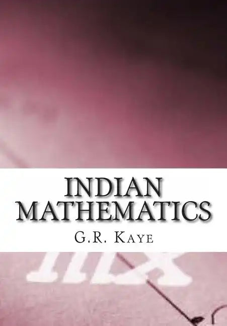 Indian Mathematics - Paperback