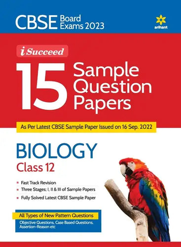 CBSE Board Exam 2023 I-Succeed 15 Sample Question Papers - BIOLOGY Class 12th - Paperback