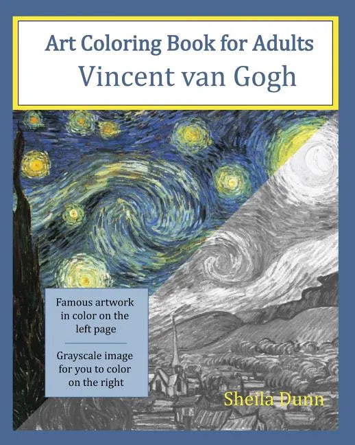 Art Coloring Book for Adults: Vincent van Gogh - Paperback