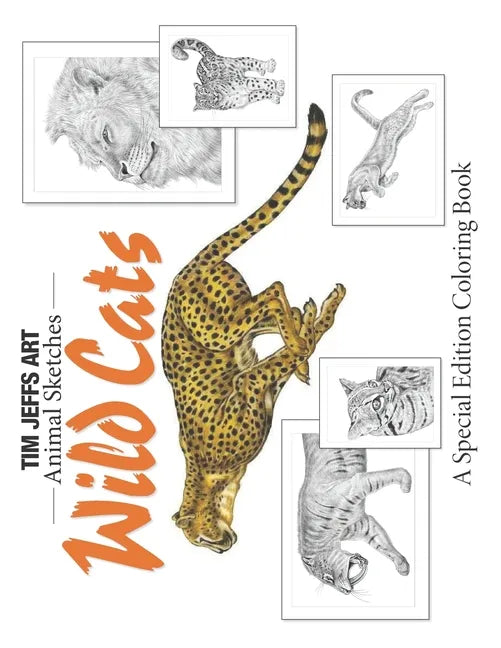 Wild Cats: A Special Edition Coloring Book - Paperback