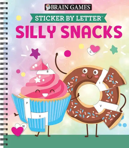 Brain Games - Sticker by Letter: Silly Snacks - Spiral