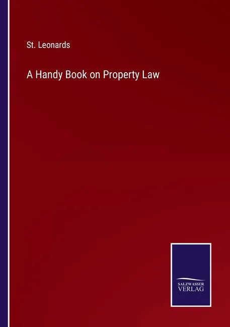 A Handy Book on Property Law - Paperback