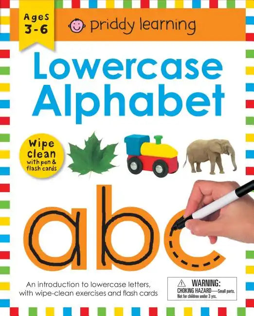 Wipe Clean Workbook: Lowercase Alphabet (Enclosed Spiral Binding): Ages 3-6; With Pen & Flash Cards - Spiral