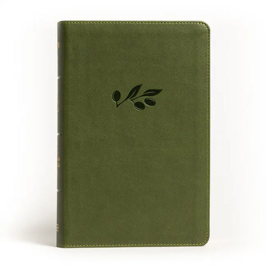 NASB Large Print Personal Size Reference Bible, Olive Leathertouch - Imitation Leather