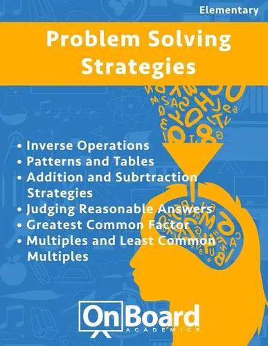 Problem Solving Strategies: Inverse Operations, Patterns and Tables, Addition and Subtraction Strategies, Judging Reasonable Answers, Greatest Com - Paperback