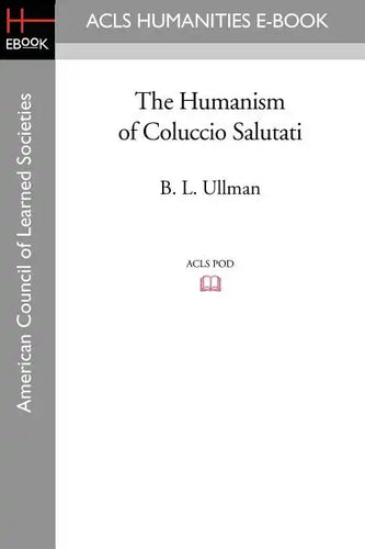 The Humanism of Coluccio Salutati - Paperback
