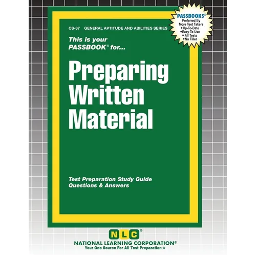 Preparing Written Material - Paperback