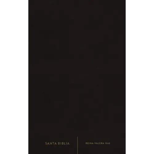 Rvr60, Santa Biblia, Premio Y Regalo, Letra Grande, Leathersoft, Negro, Palabras de Jesús En Rojo, Comfort Print - Leather