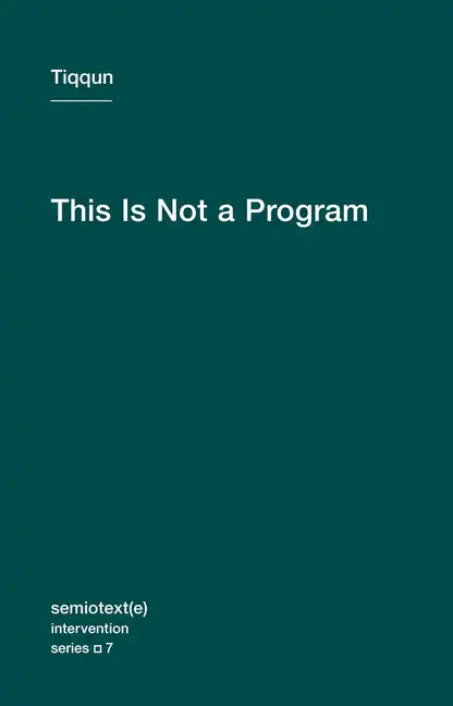 This Is Not a Program - Paperback